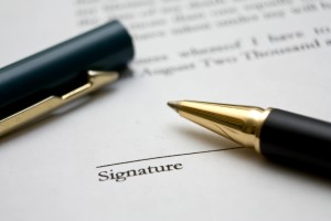 Signature on Document