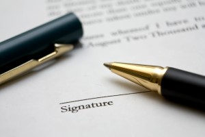 Signature on Document